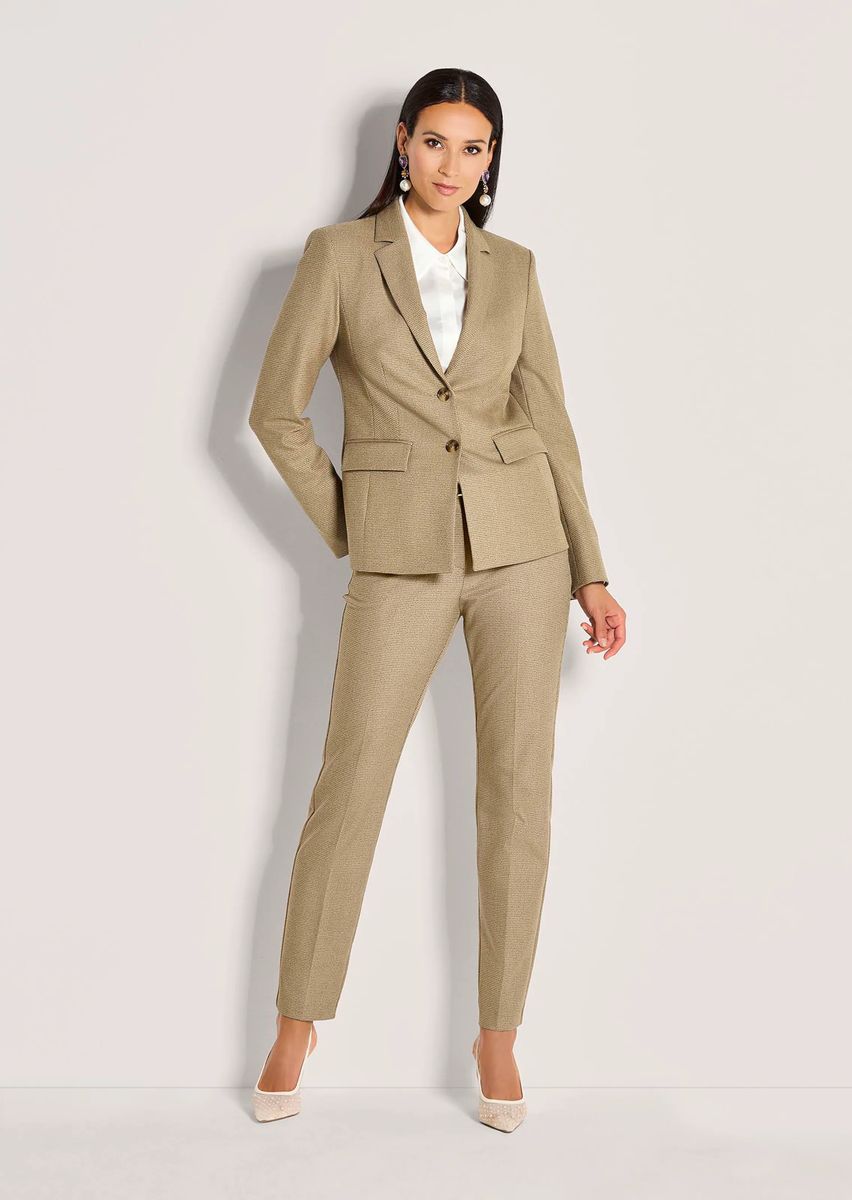 Eleganter Taillierter Blazer mit Minimal-Muster