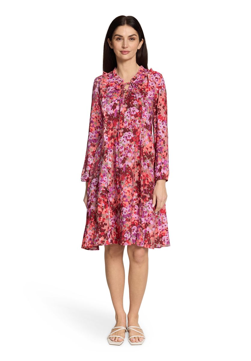 CARTOON Sommerkleid, Split-Neck, Damen, lila, 36