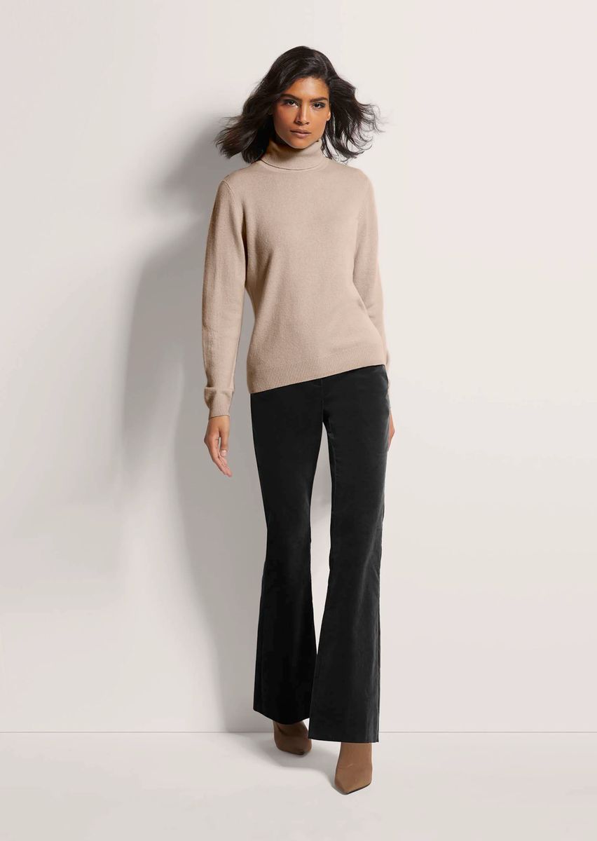 Luxuriöser Kaschmir-Rollkragenpullover