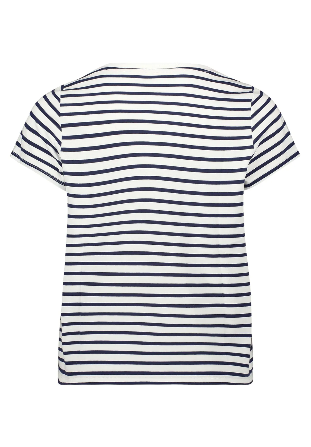Gestreiftes Kurzarmshirt mit Rundhalsausschnitt