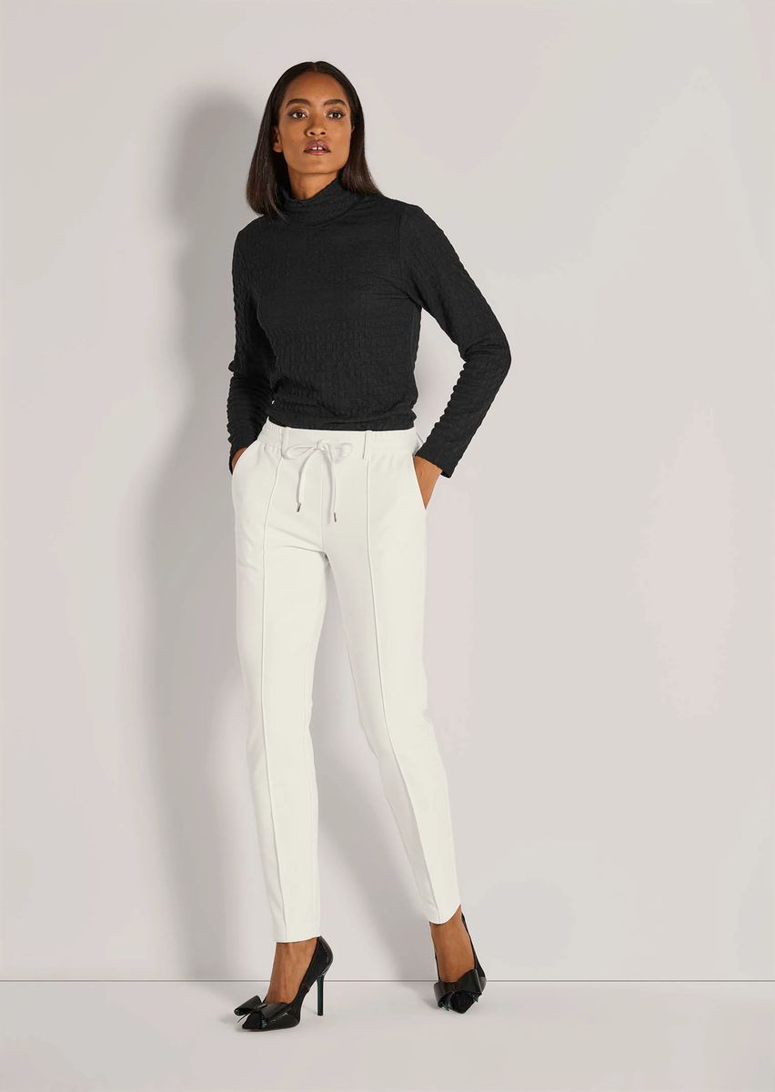 Elegante Stretchhose mit Tunnelzug