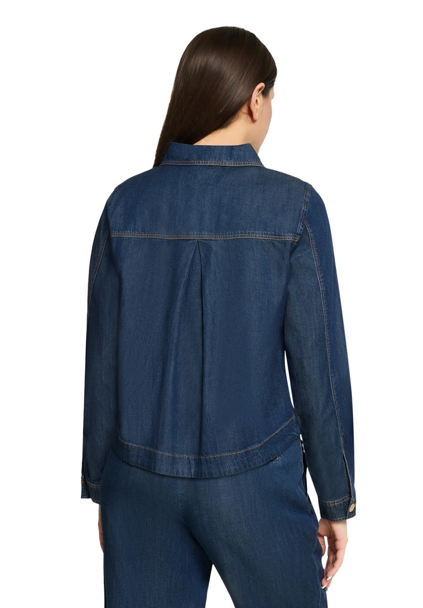 Klassische Jeansjacke mit dunkler Waschung