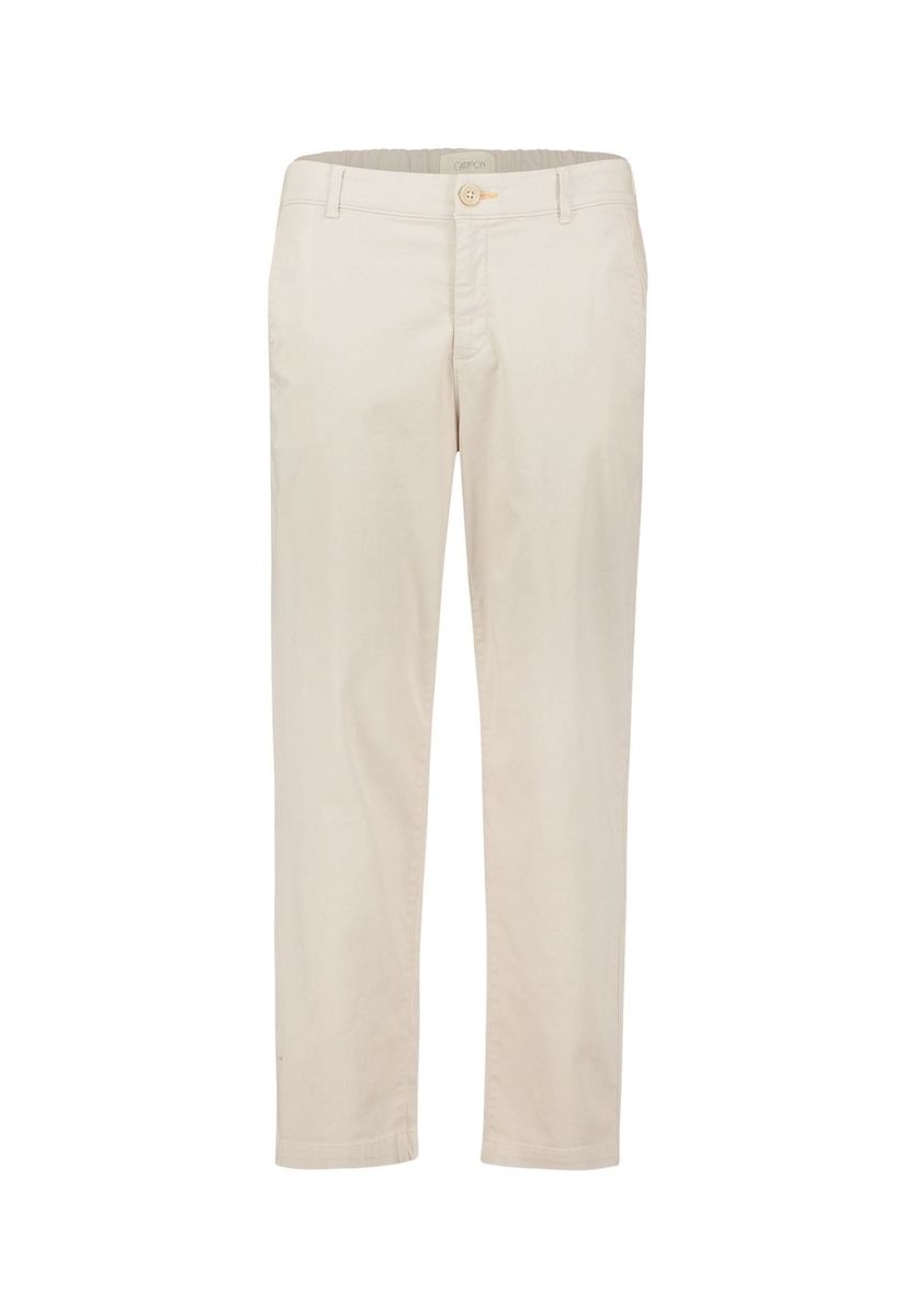 Beige Chinohose mit Relaxed Fit