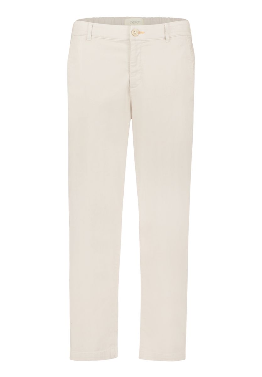 Beige Chinohose mit Relaxed Fit