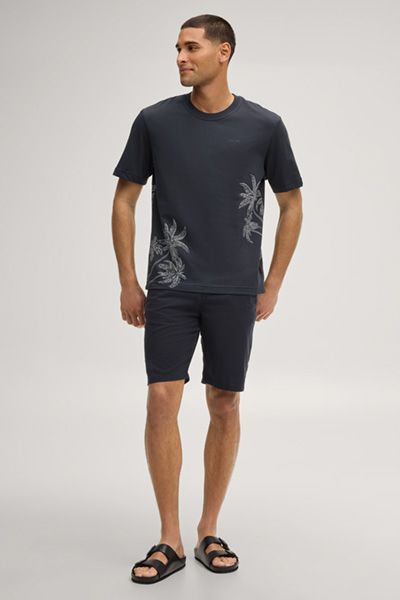 JOOP! Russ marineblaue Bermudashorts Lyocell Baumwolle Kordelzugbund