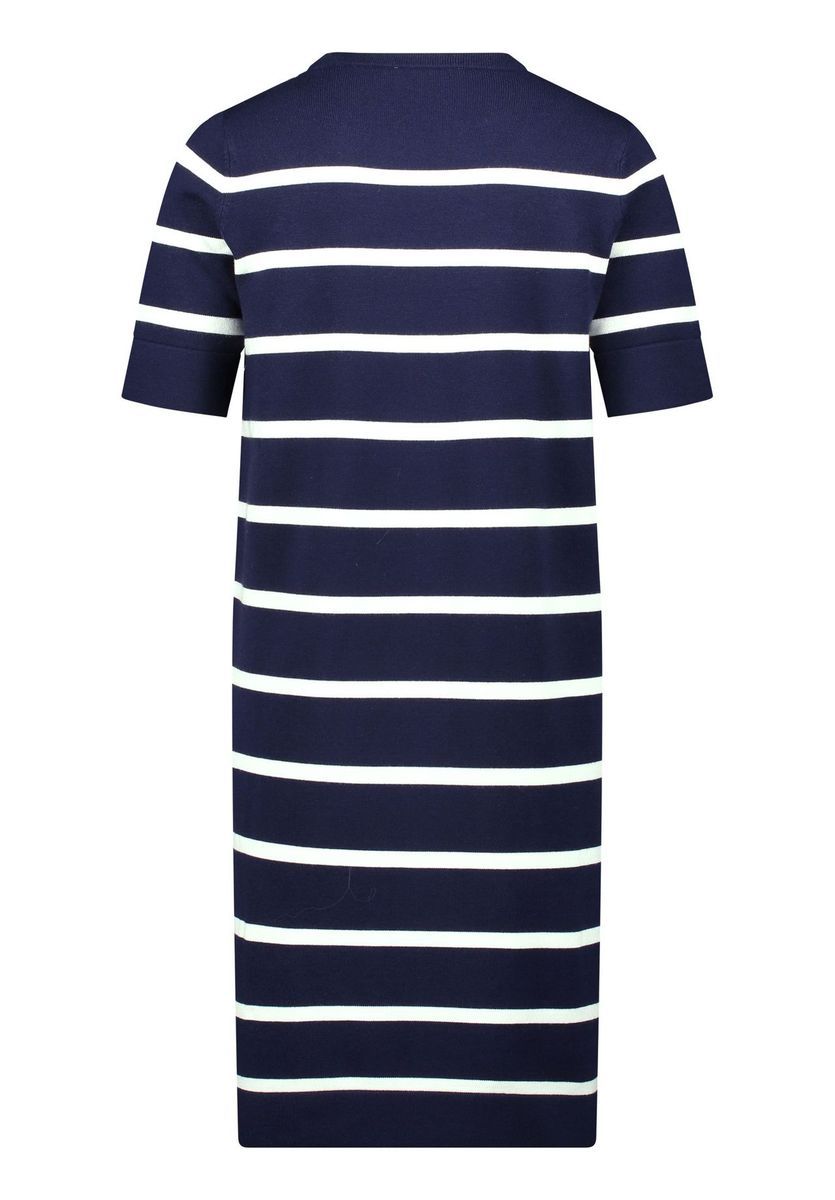 Gestreiftes Strick-Midikleid Lässig