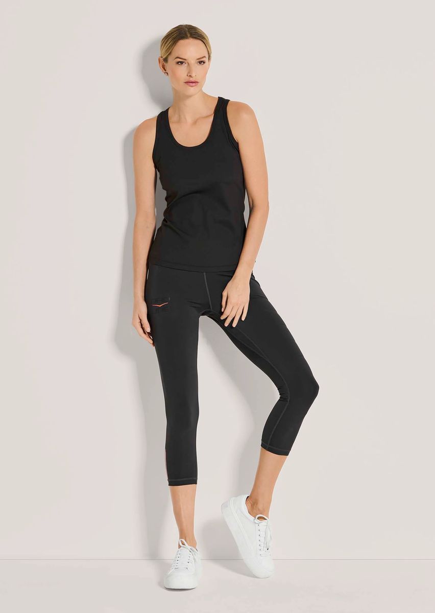 Sportliches Ripp-Tanktop mit Rundhalsausschnitt