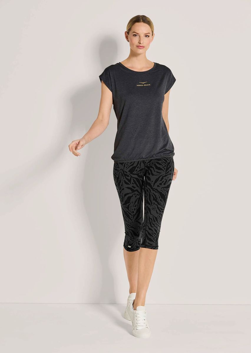 Lockeres Funktions-Shirt mit Blouson-Saum