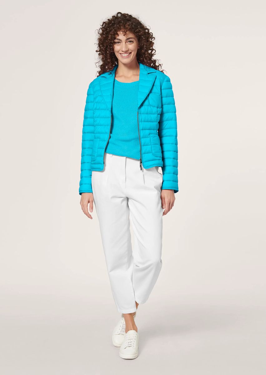 Taillierte Steppjacke im Blazer-Stil