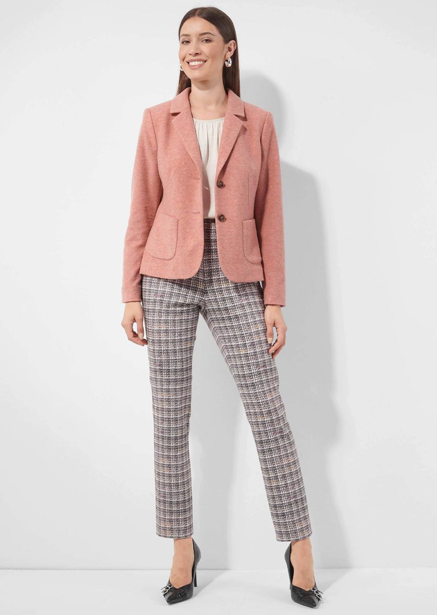 Taillierter Woll-Mix Blazer mit Revers