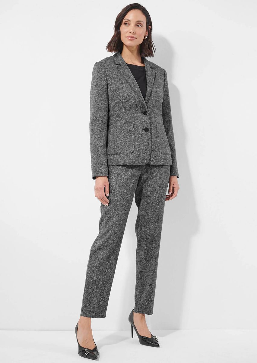Taillierter einreihiger Blazer mit Struktur