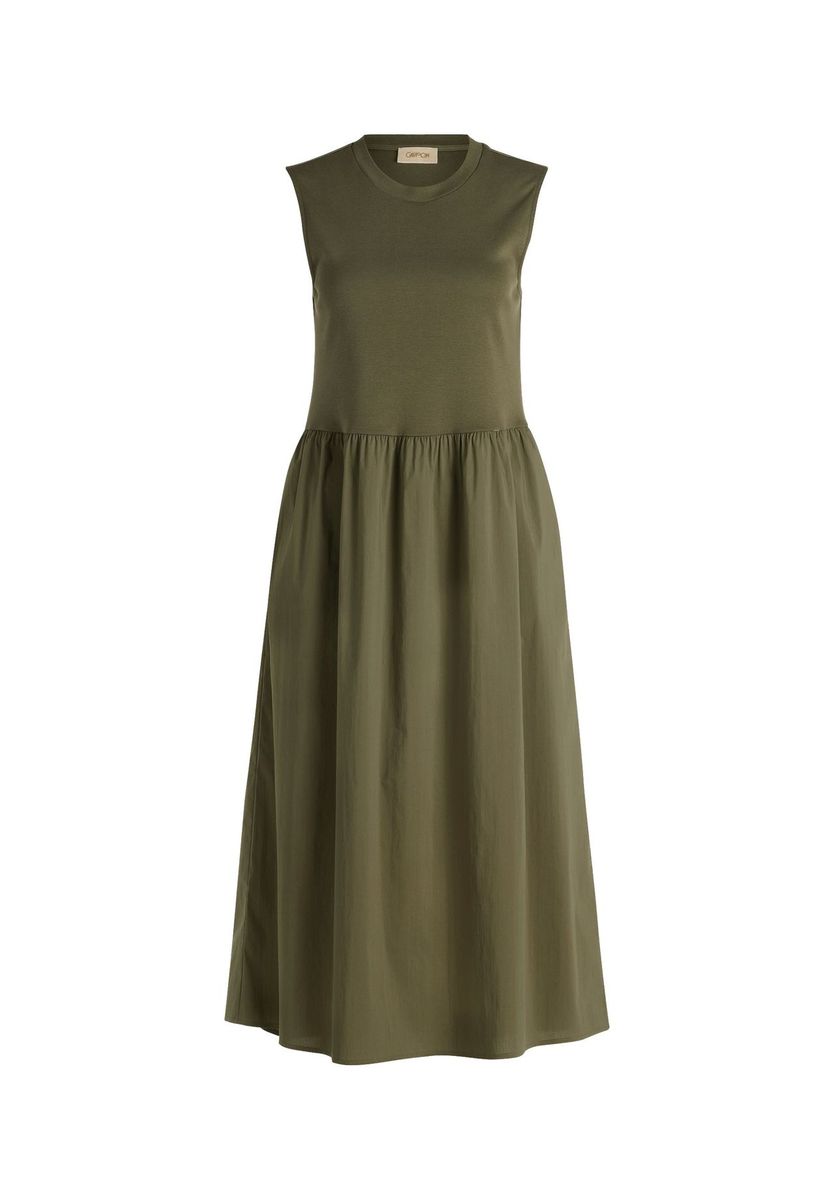 Lässiges A-Linien-Midikleid