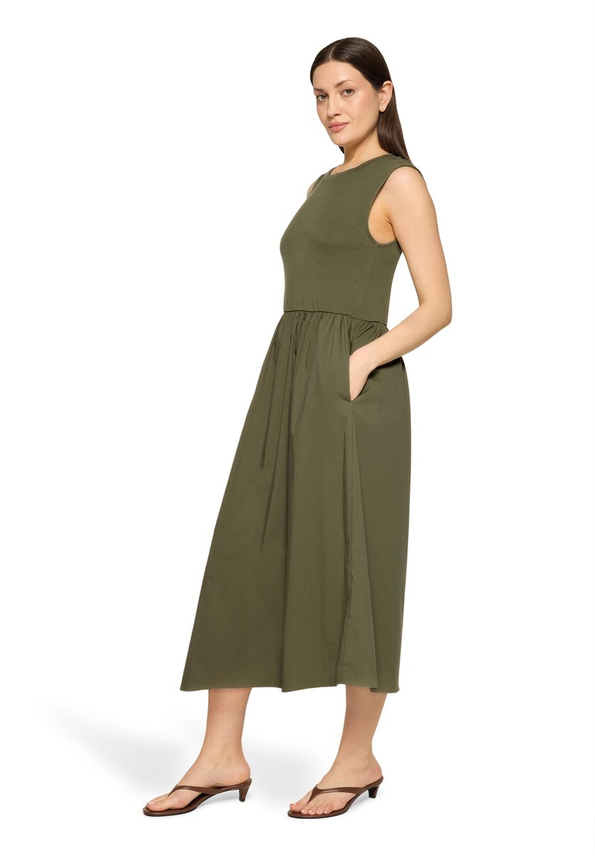 Lässiges A-Linien-Midikleid