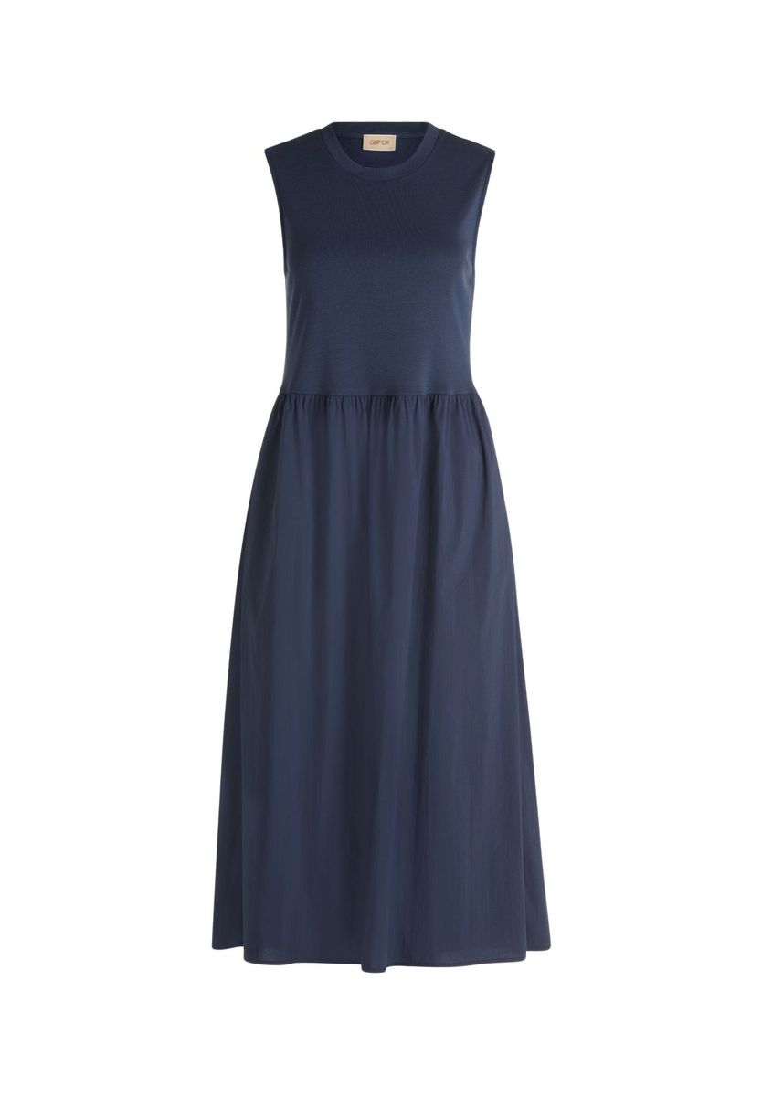 Ärmelloses Midi A-Linien Freizeitkleid