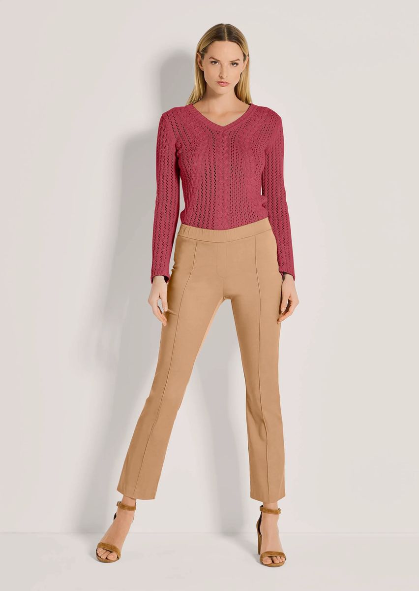 Schmale Jeggings mit Biesen