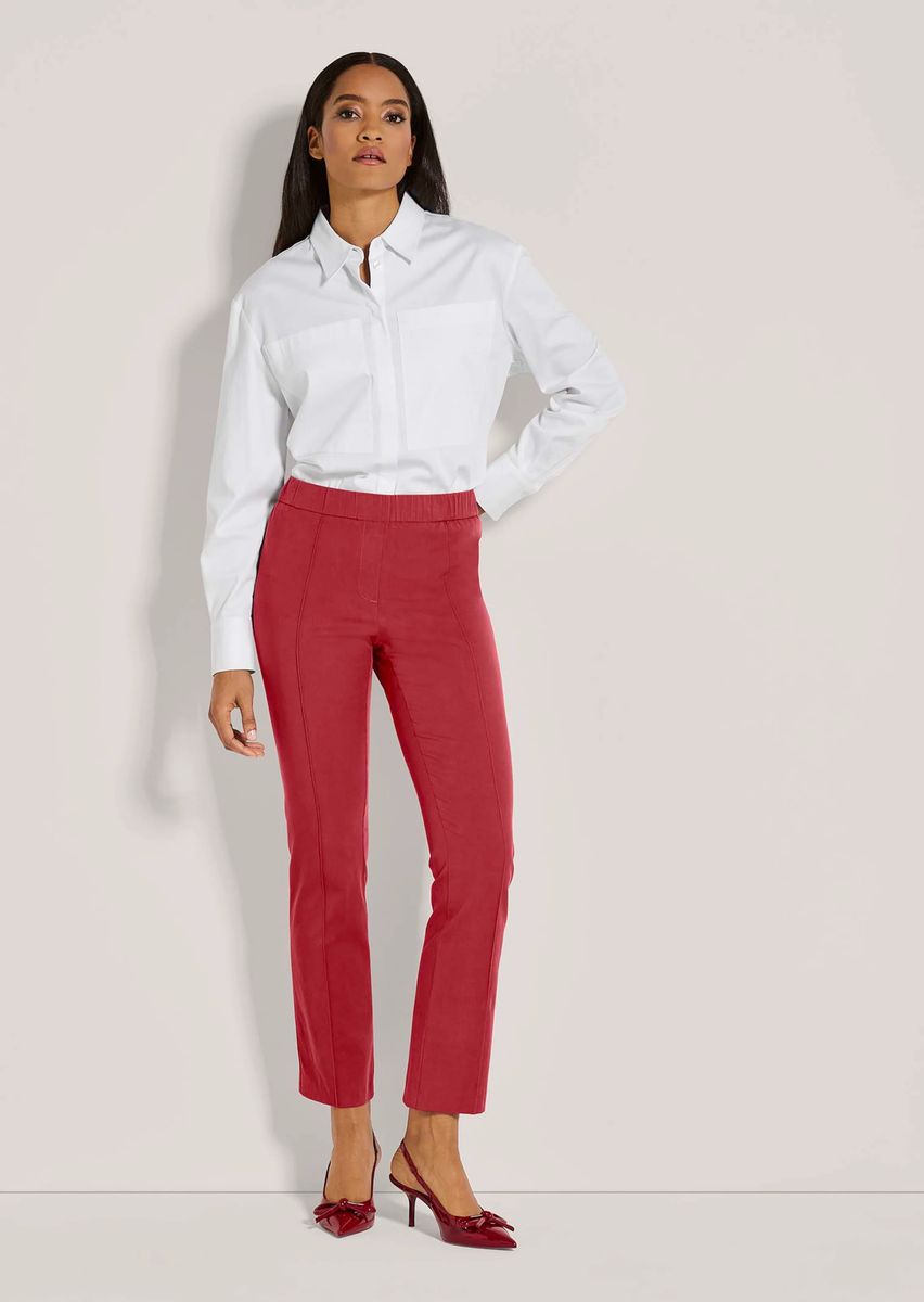 Slim-Fit Jeggings mit Biesen