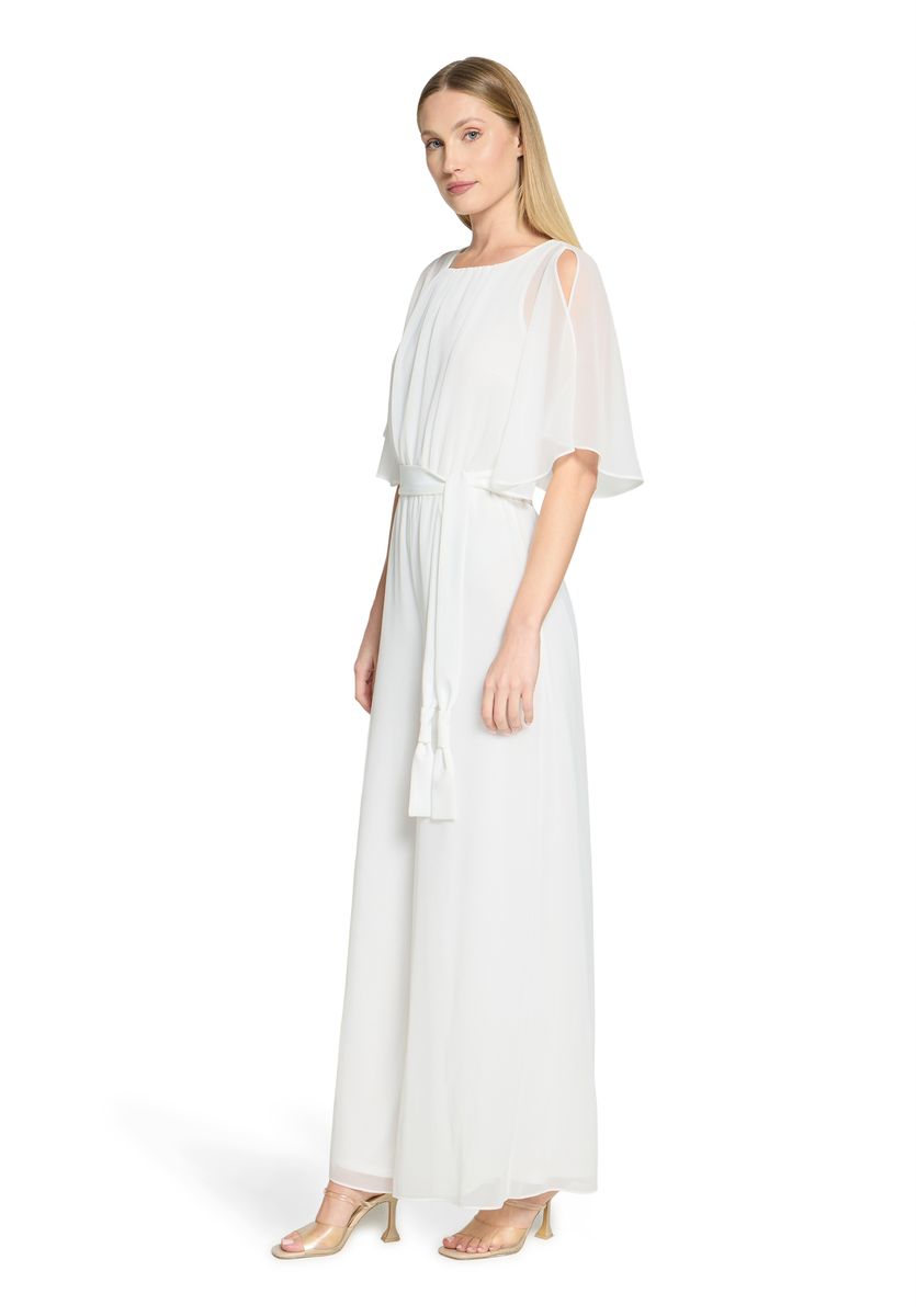 Eleganter Chiffon-Jumpsuit mit Gürtel