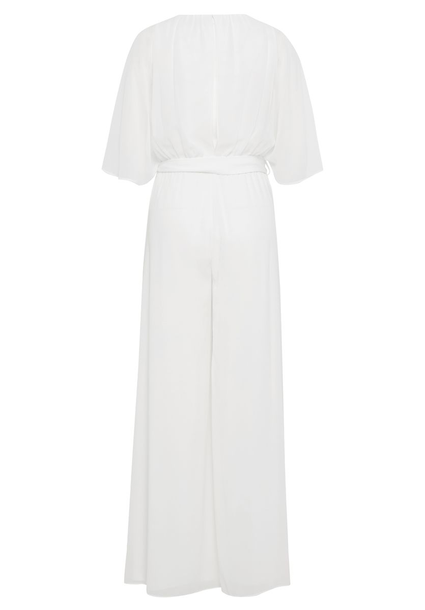 Eleganter Jumpsuit mit weitem Bein