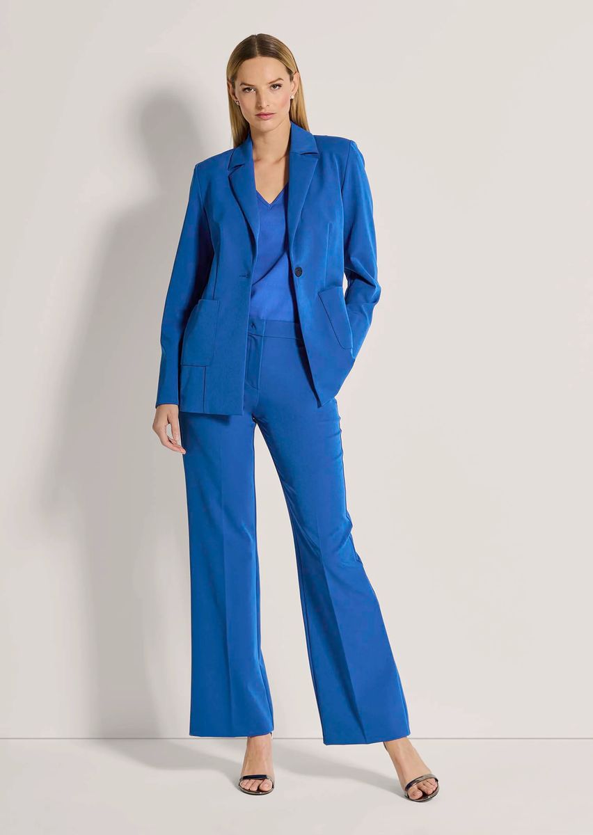 Eleganter Longblazer mit Einknopfverschluss