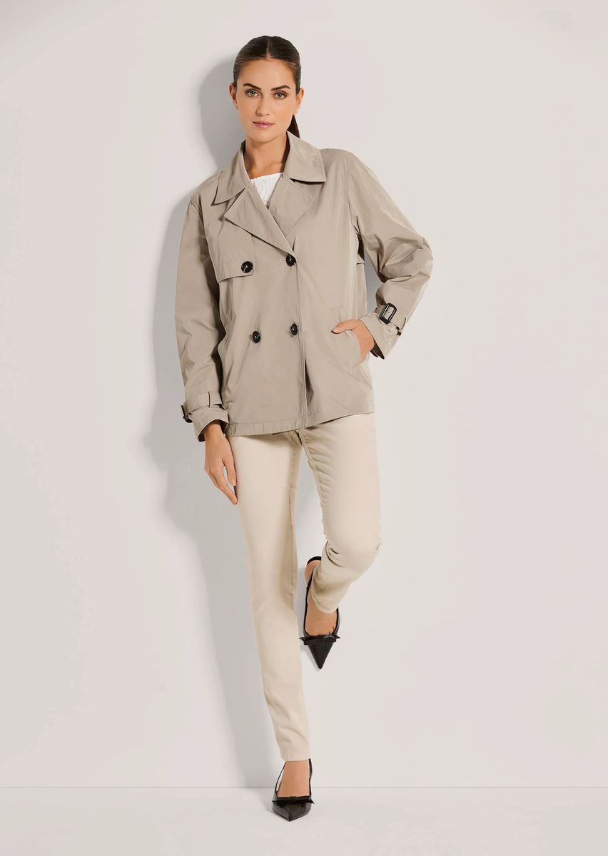 Doppelreihige Trench-Kurzjacke