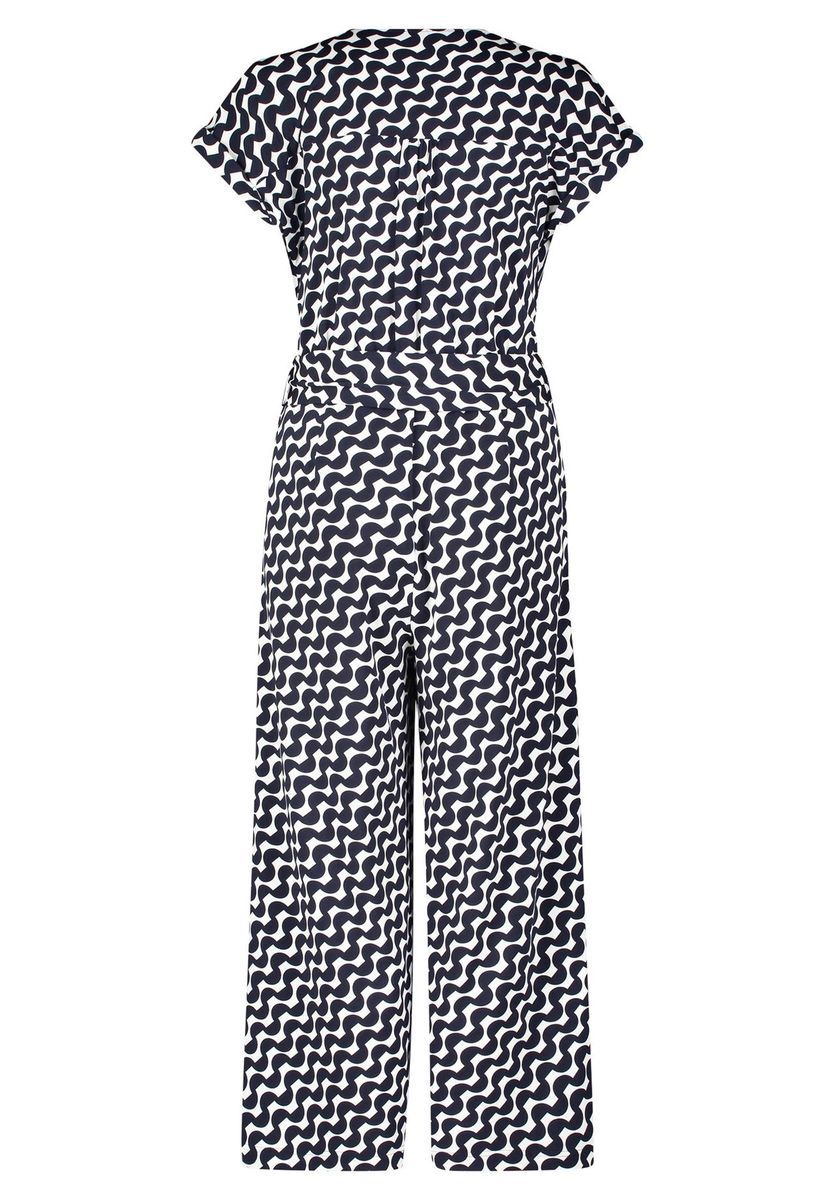 Jumpsuit mit grafischem Druck und weitem Bein