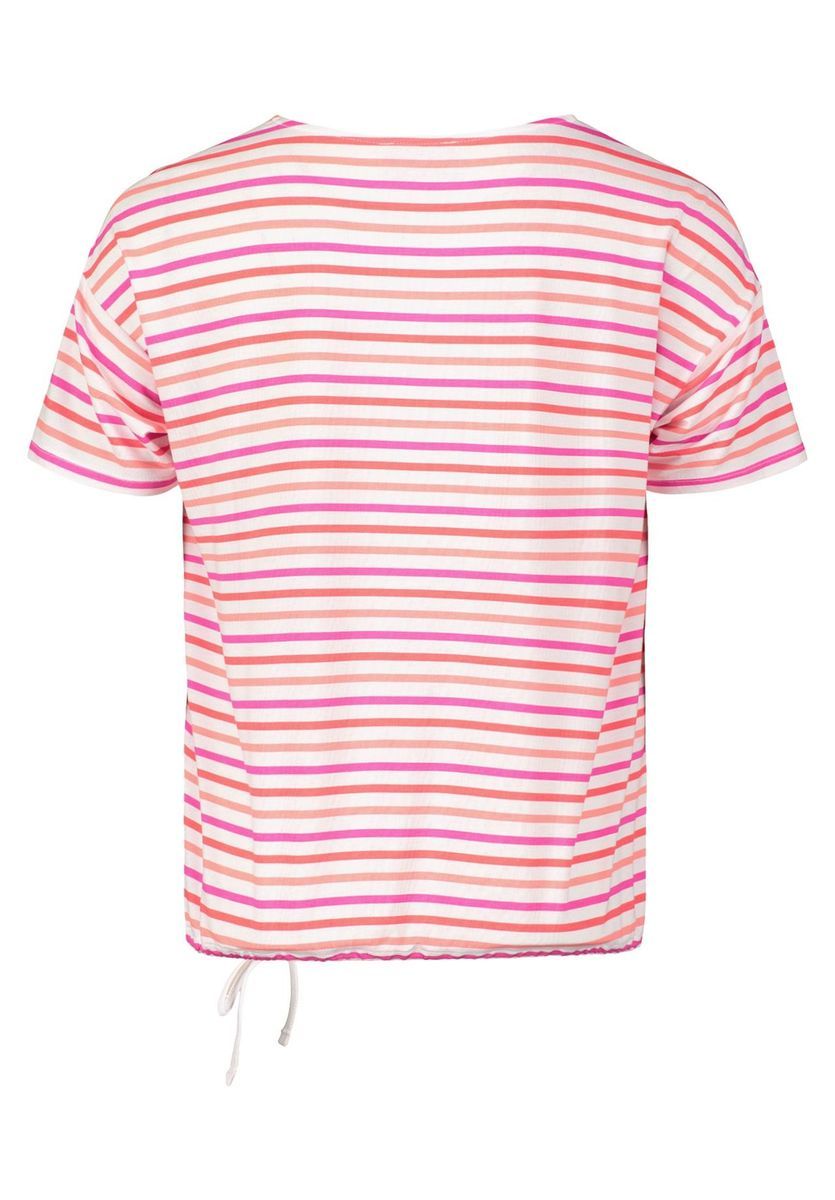 Gestreiftes T-Shirt aus Baumwollmischung