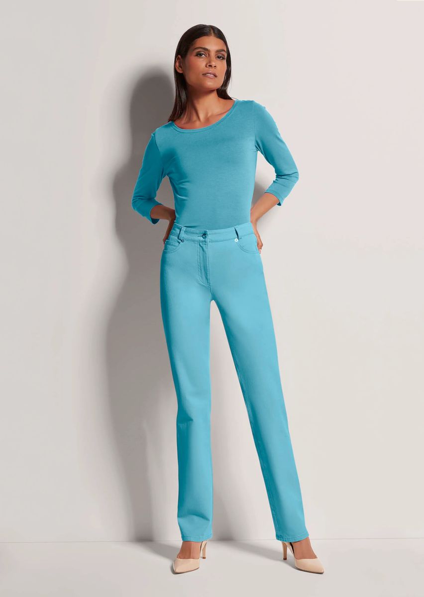 Klassische Stretch-Jeans mit geradem Bein