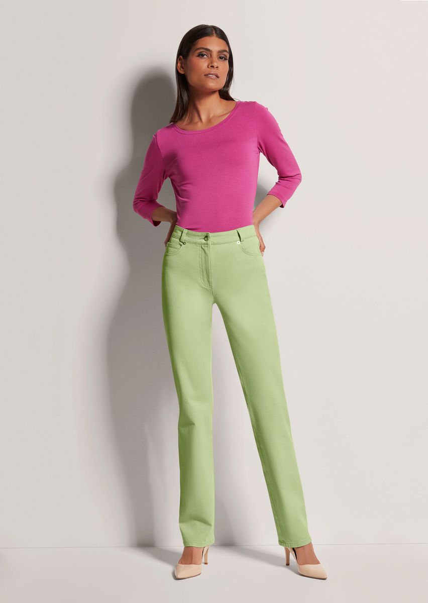 Stretch-Jeans mit geradem Bein