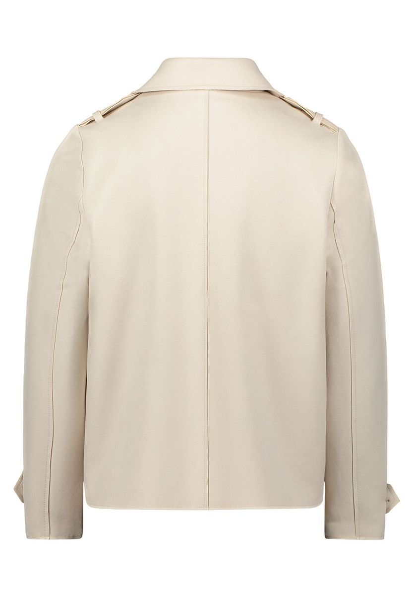 Kurz geschnittene zweireihige Jacke mit Epauletten