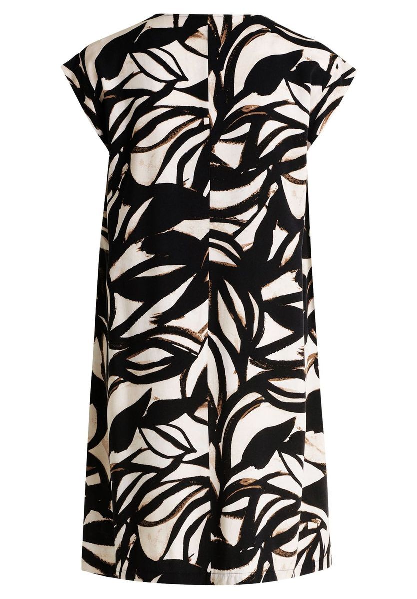 Lässiges T-Shirt-Kleid mit abstraktem Print