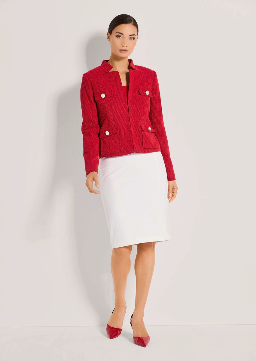 Strukturierter Jersey-Kurzblazer