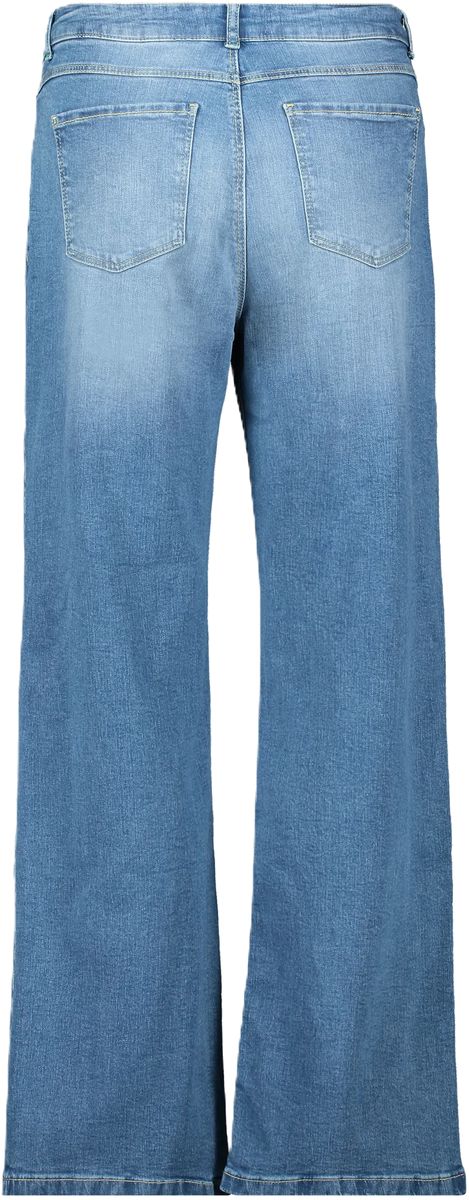Damen Mid-Waist Schlaghose Jeans