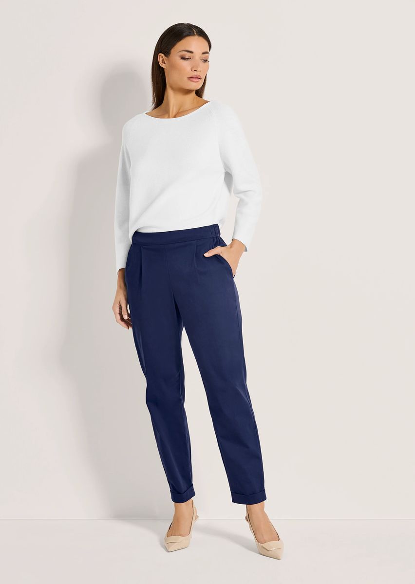 7/8-Schlupfhose mit Saumaufschlag