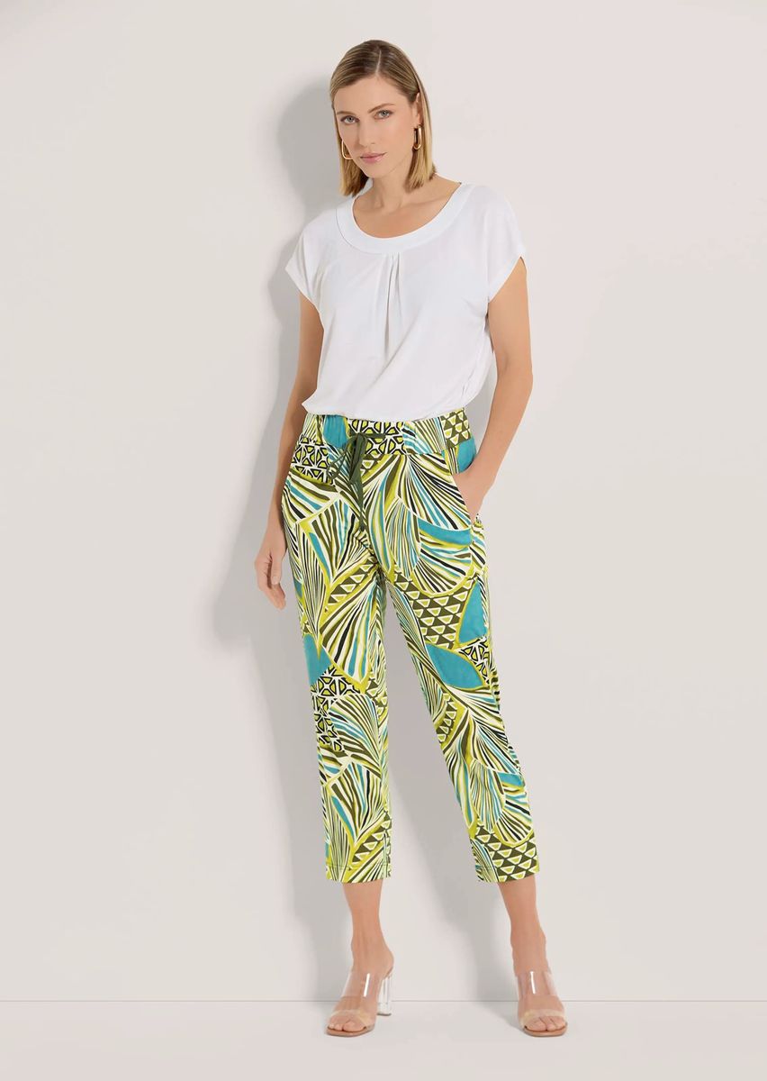 Schlupfhose mit grafischem Print