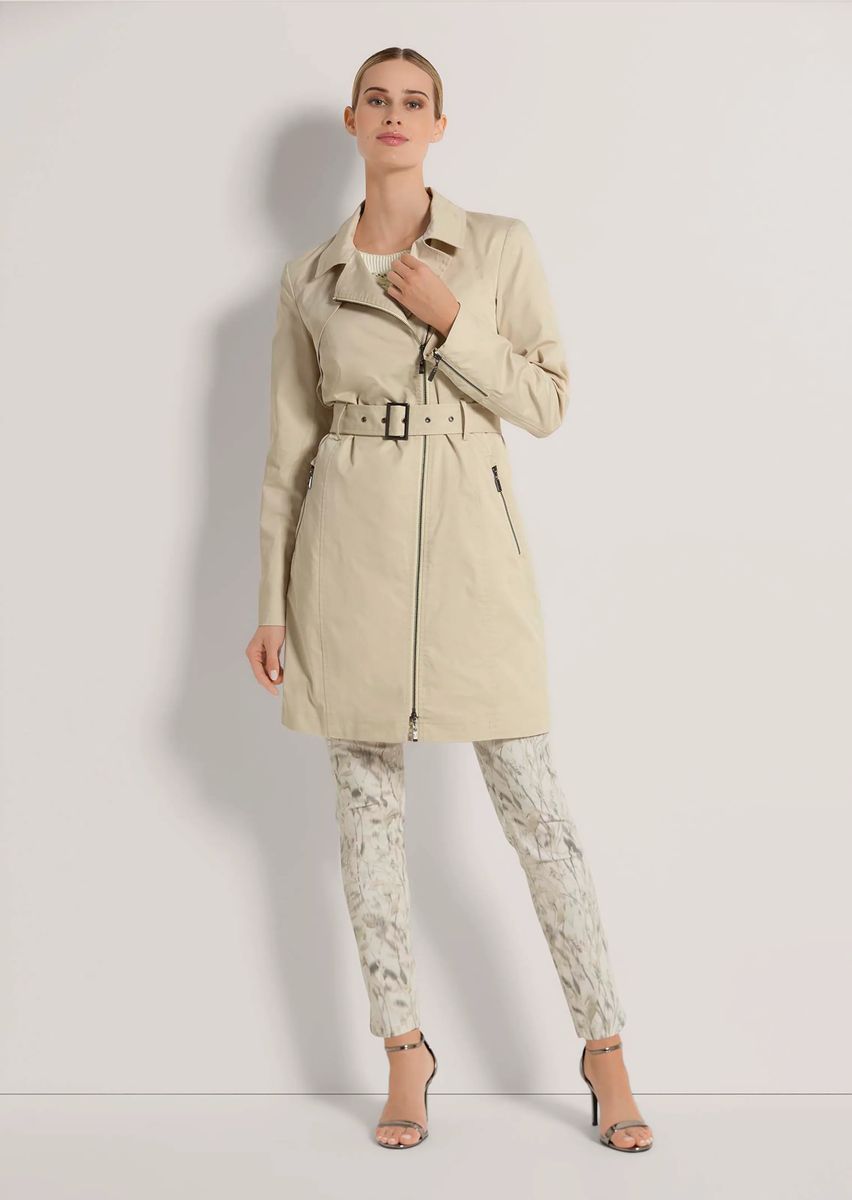 Moderne Trench-Jacke mit Reißverschlüssen
