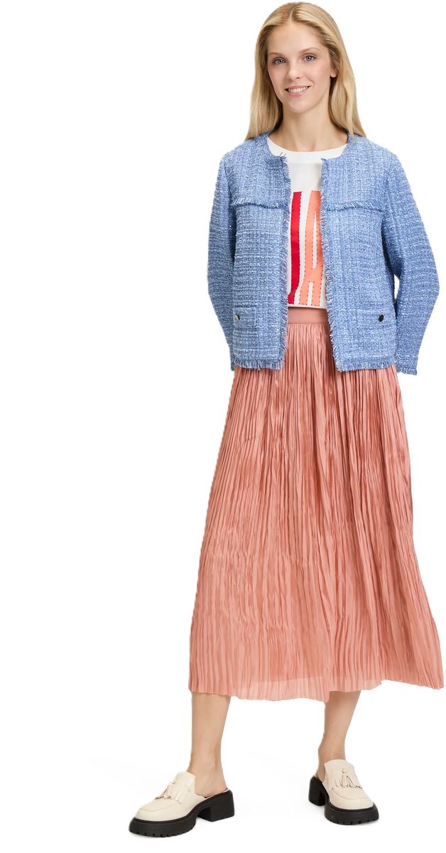 CARTOON Plisseerock, Gummibund, für Damen, braun, 36