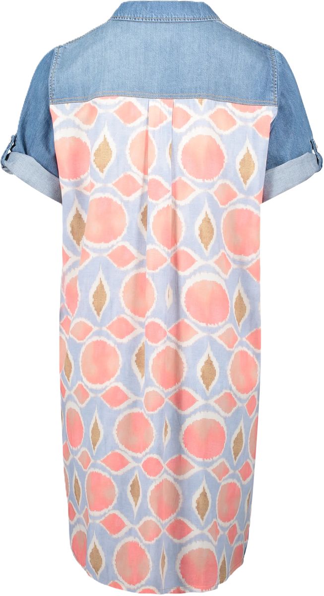 CARTOON Blusenkleid, V-Ausschnitt, für Damen, blau, 34