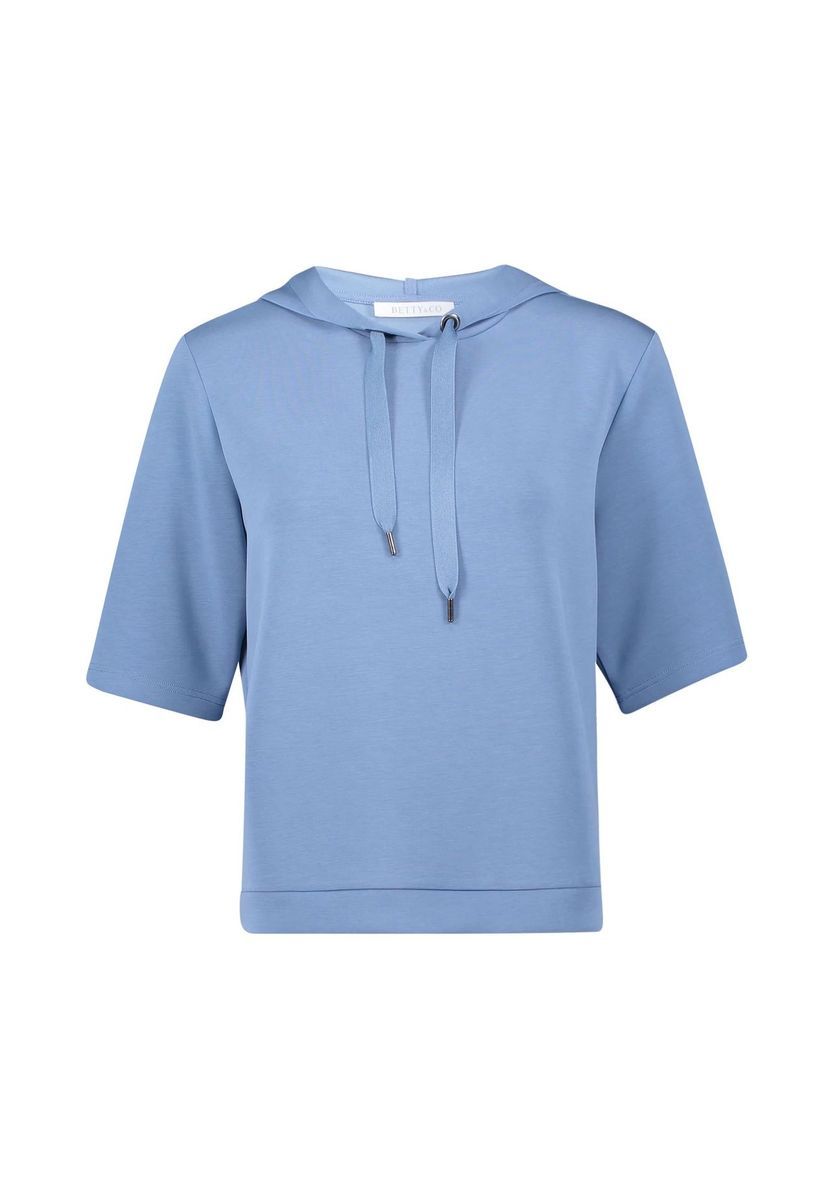Lässiges Kurzarm Hoodie Top
