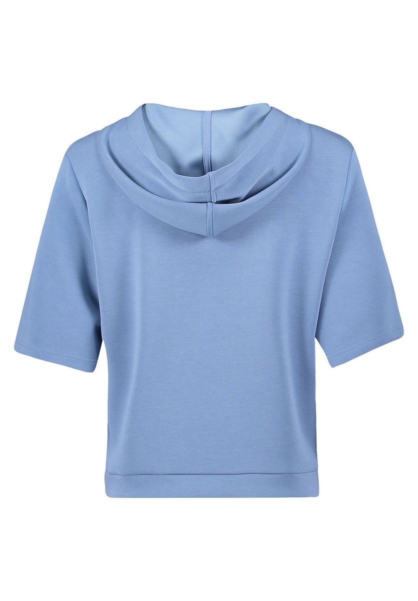 Lässiges Kurzarm Hoodie Top
