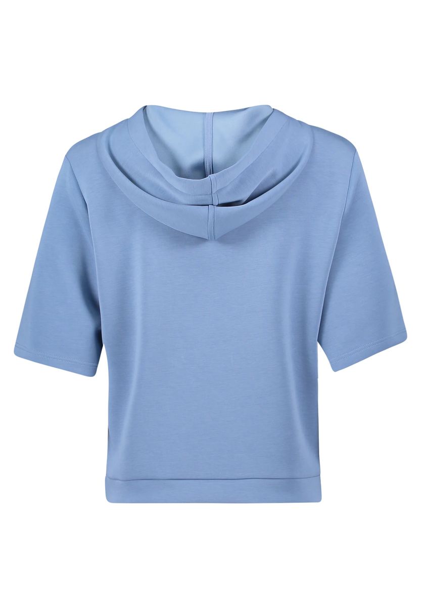 Lässiges Kurzarm Hoodie Top