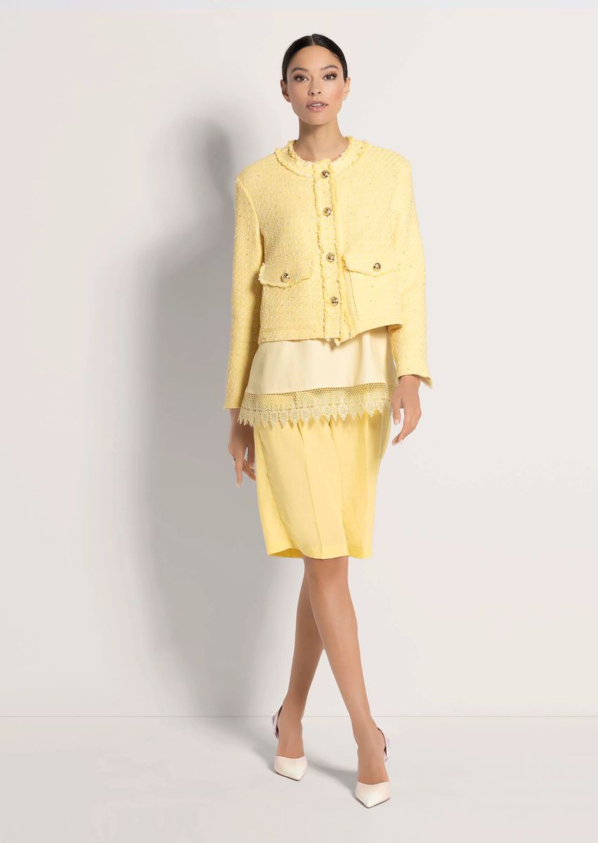 Elegante Tweed-Kurzjacke