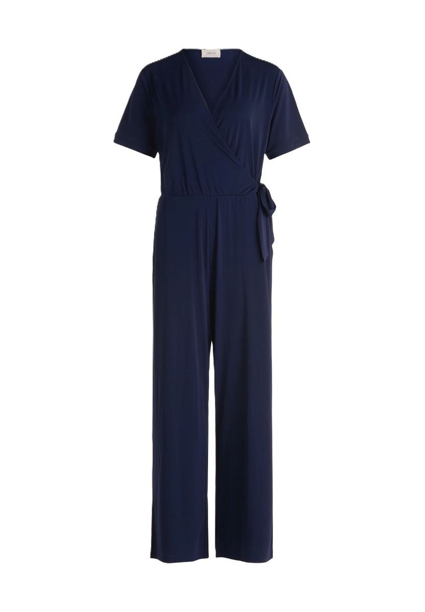 Jumpsuit mit Wickel-Design und lockerer Passform