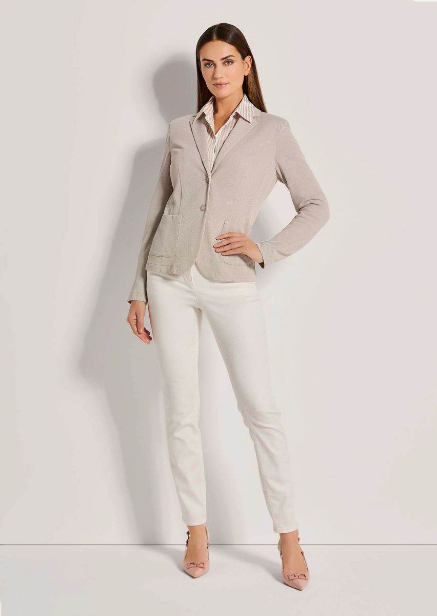 Strukturierter taillierter Jersey-Blazer