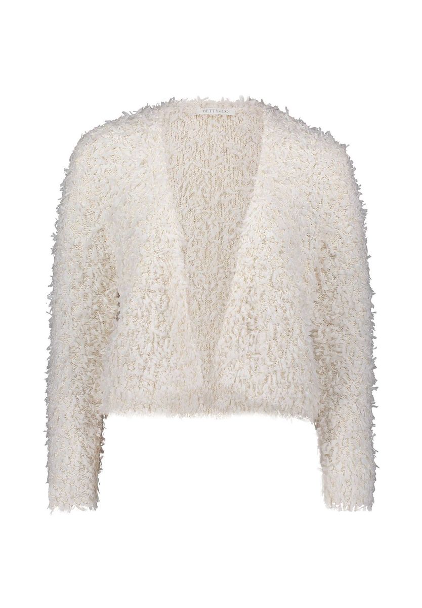 Strukturierter offener Cardigan