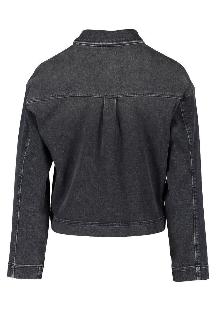 Oversized Schwarze Jeansjacke mit Taschen