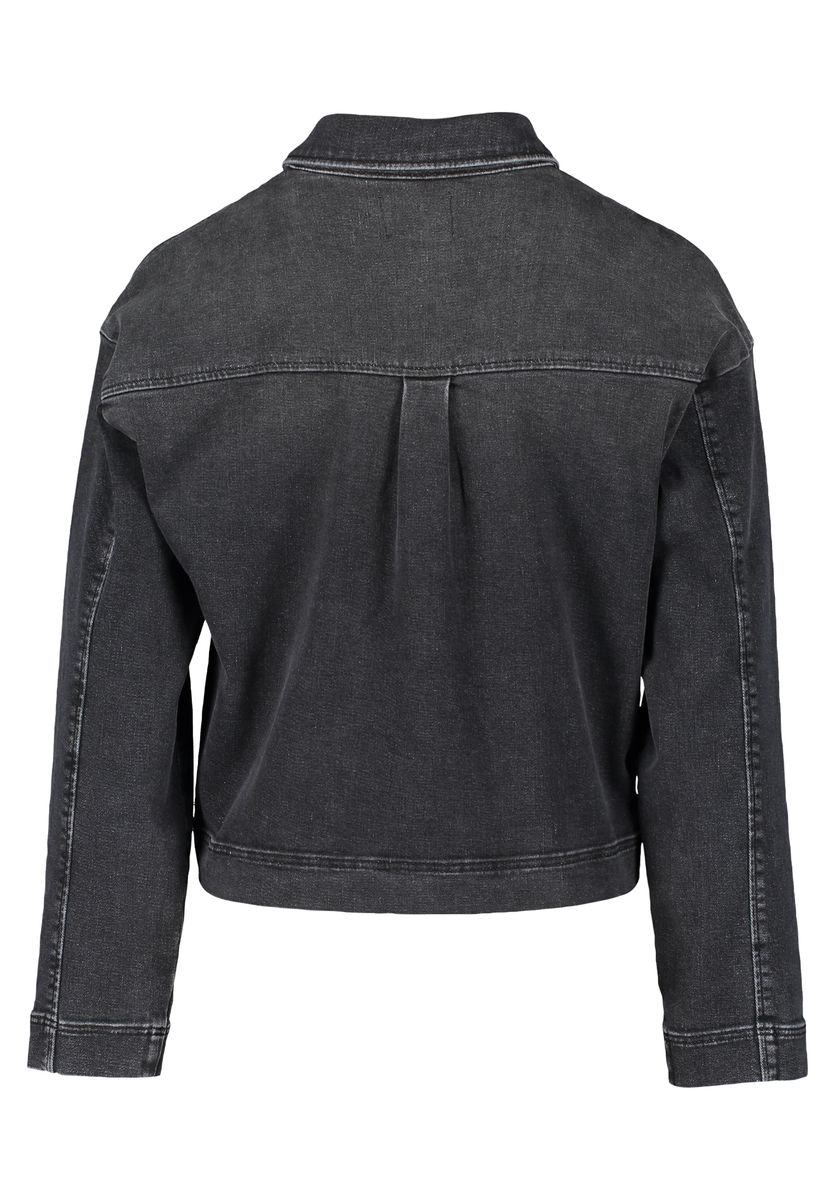 Oversized Schwarze Jeansjacke mit Taschen