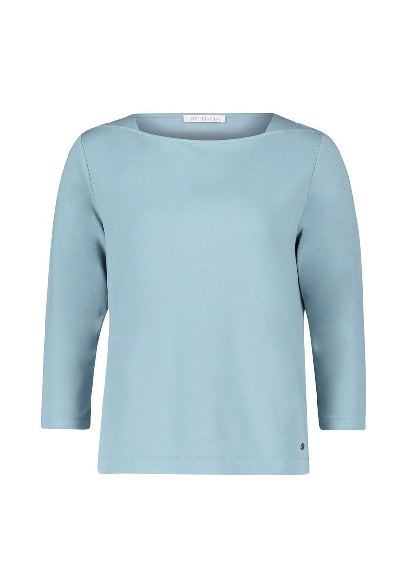 Lässiges 3/4-Arm Square Neck Shirt