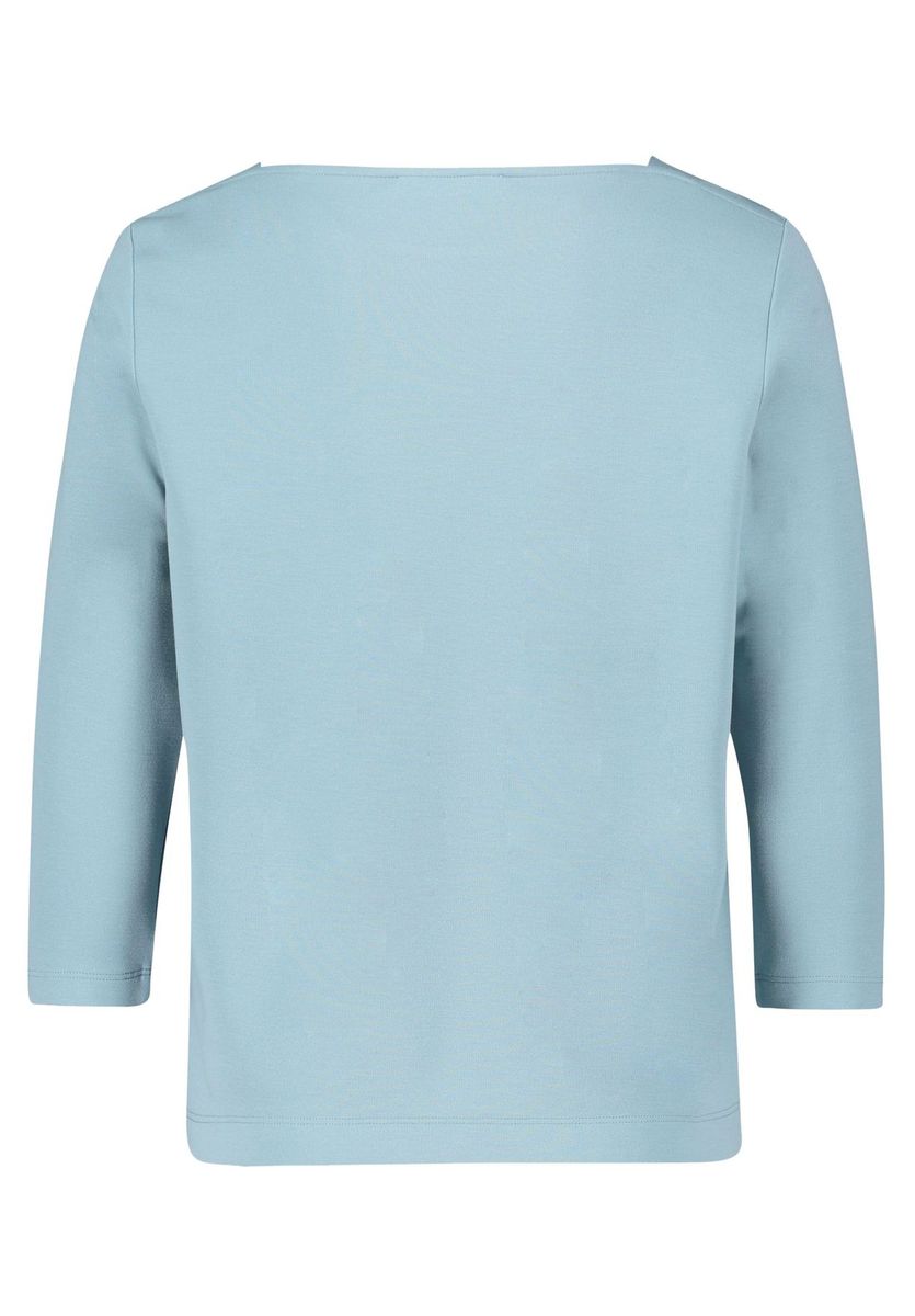 Lässiges 3/4-Arm Square Neck Shirt