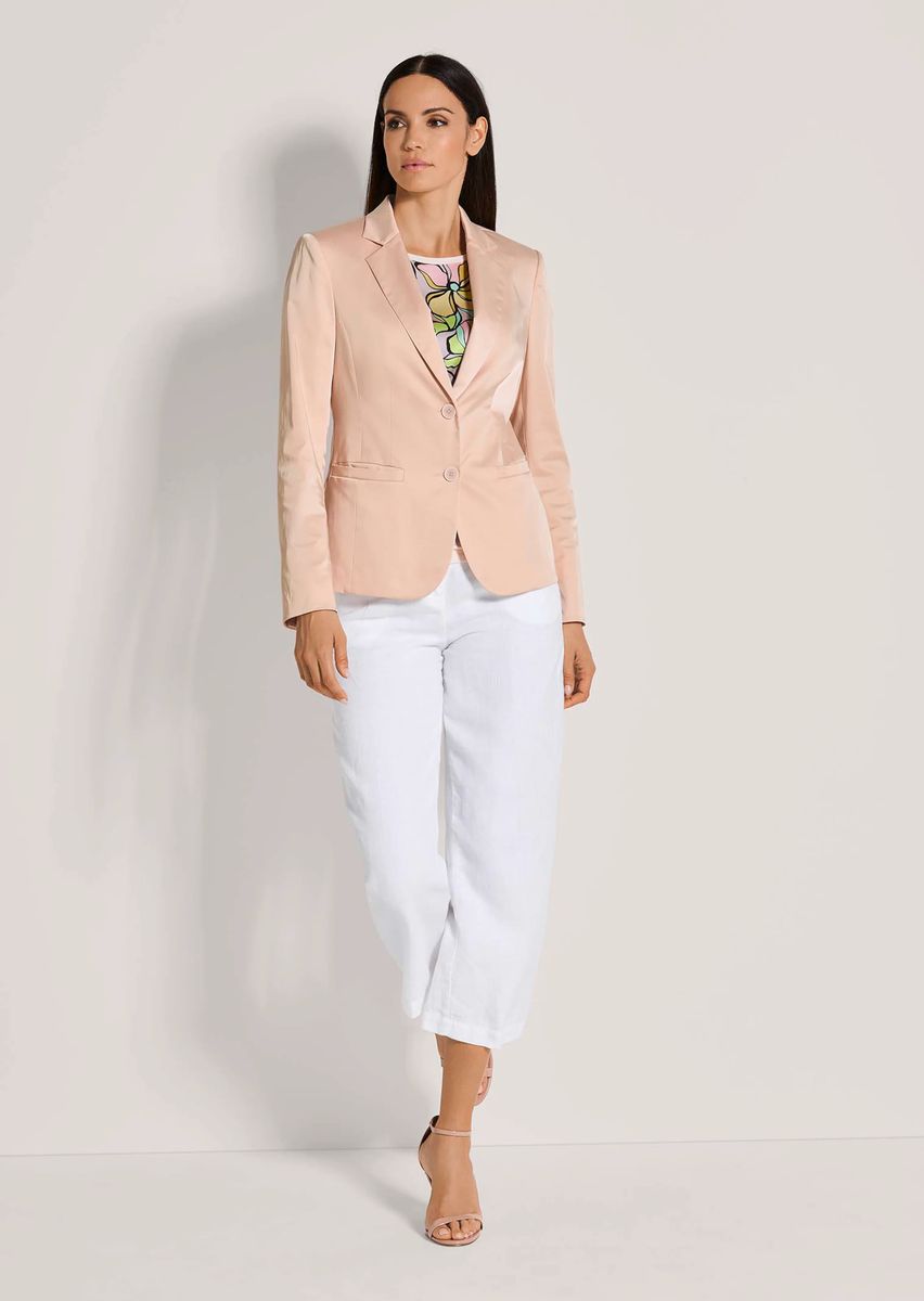 Taillierter Einreiher-Blazer mit Glanz