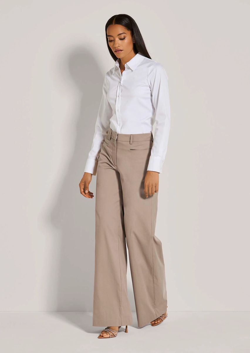 Elegante Weite Hose mit Taschen